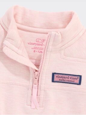 Vineyard Vines Light Pink Infant Half-Zip Pullover 6-12 months